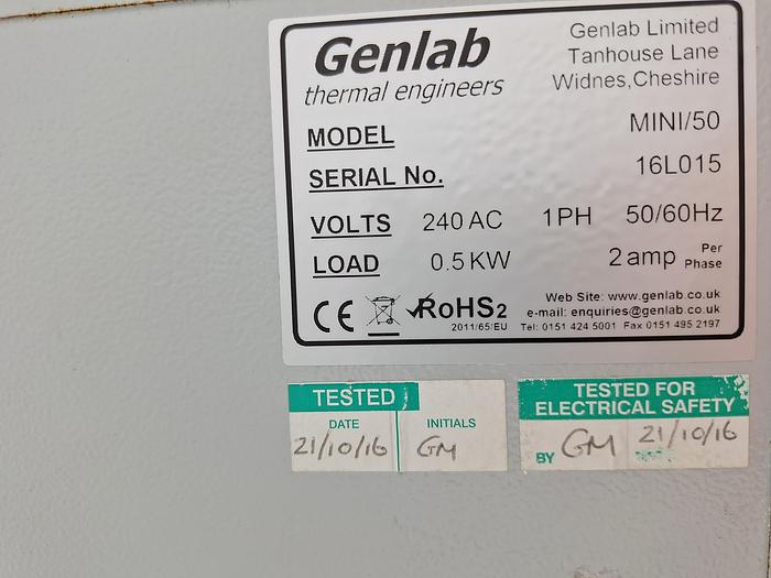 Used Genlab MINI/50 Incubator