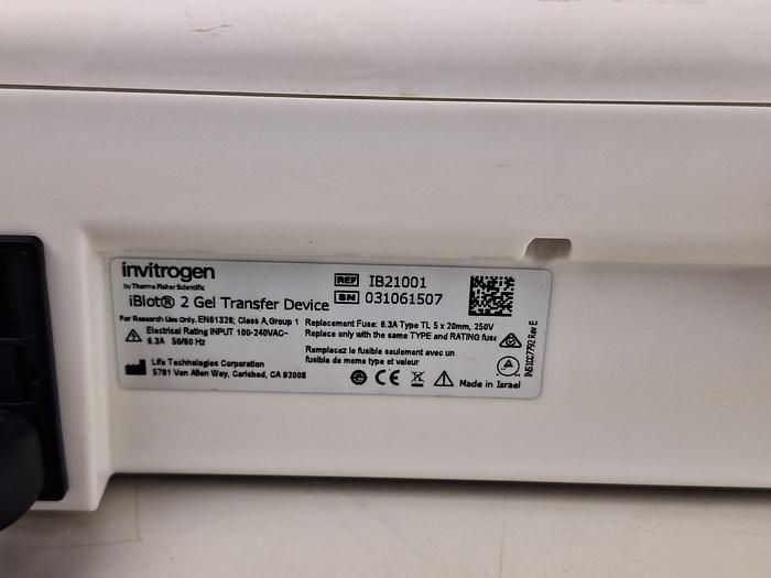 Used Thermo Fisher Scientific Invitrogen iBlot 2 Gel Transfer Device