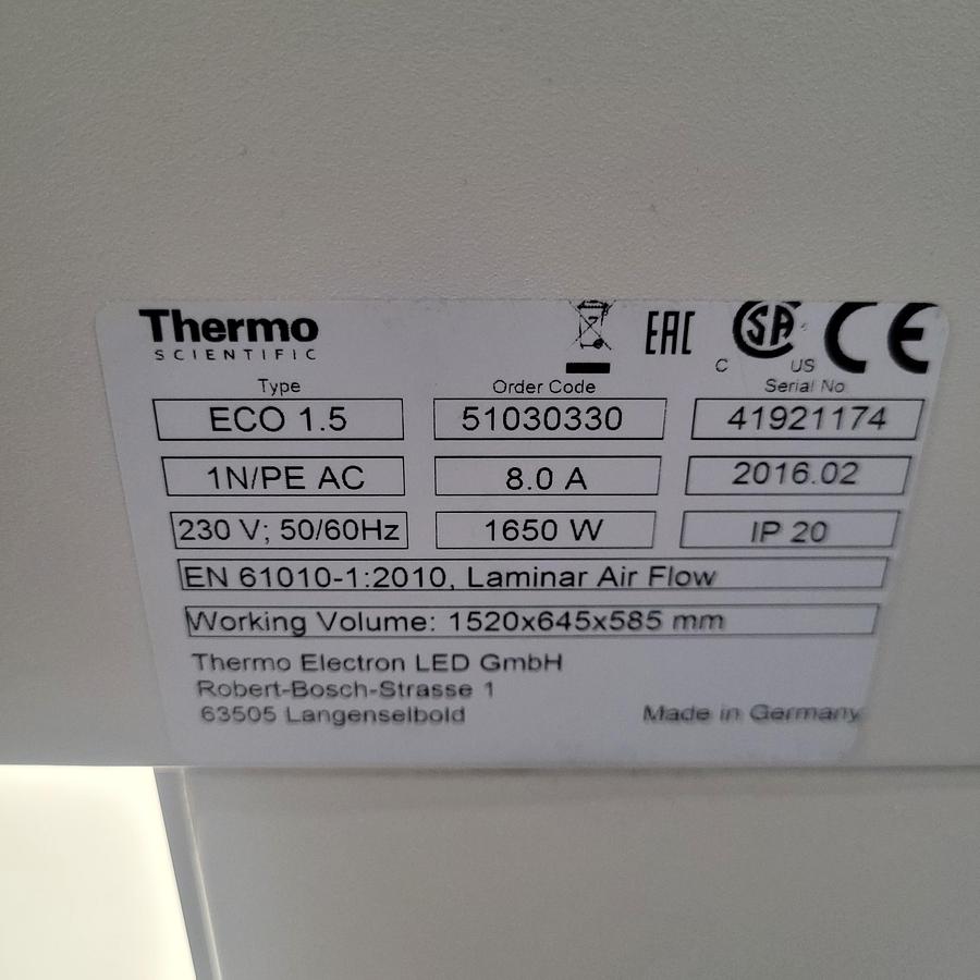 Used Thermo Scientific Heraguard ECO 1.5