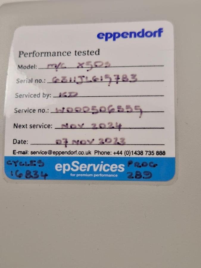 Used Eppendorf Mastercycler X50
