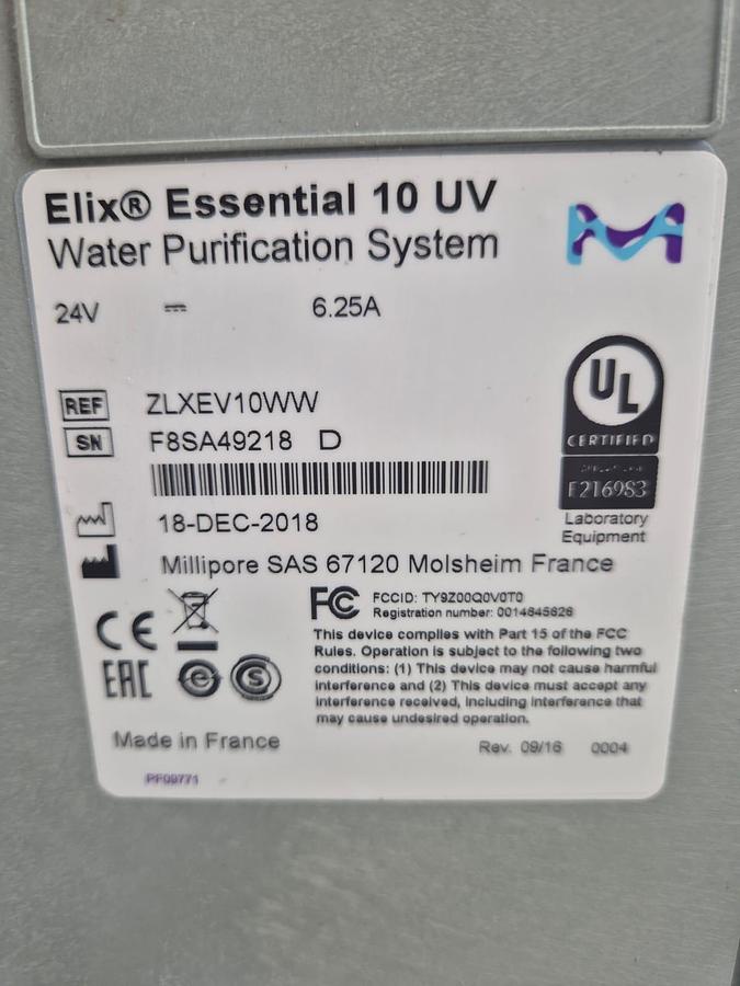 Used Millipore Elix