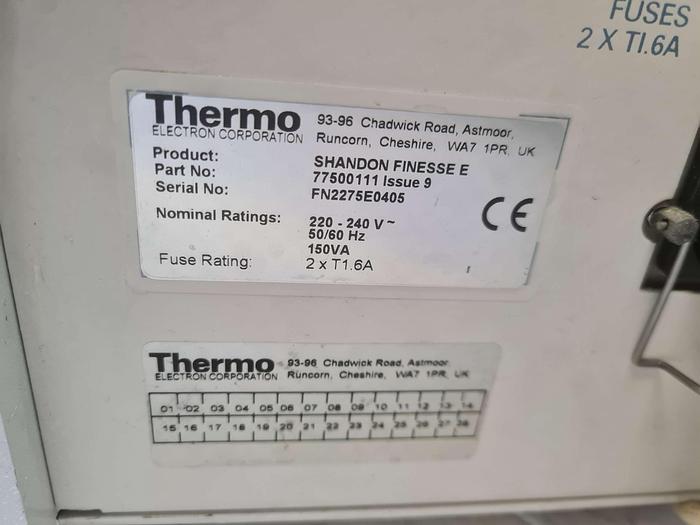 Used Thermo Electron Corporation Shandon Finesse E Microtome