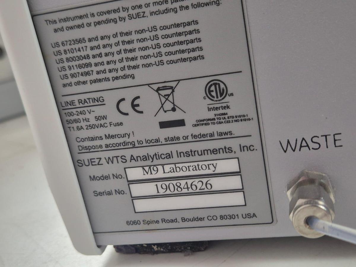 Used Sievers M9 TOC Analyser + Autosampler