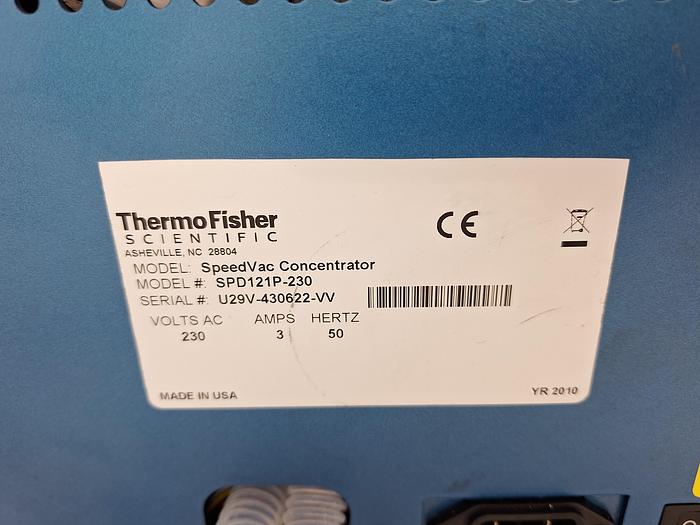 Used Thermo Scieintific Savant SPD121P SpeedVac Vacuum Concentrator