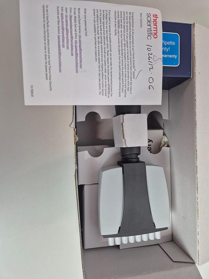 Used Thermo Scientific Finnpipette 8 Channel Novus MCP8 100-1200 µL