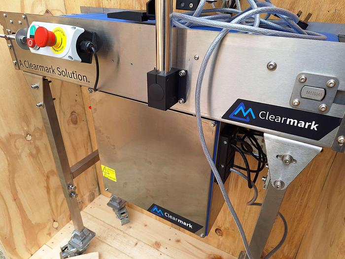 Used Clearmark ICE Viper plus Thermal Inkjet Coder with Stainless Steel Conveyor