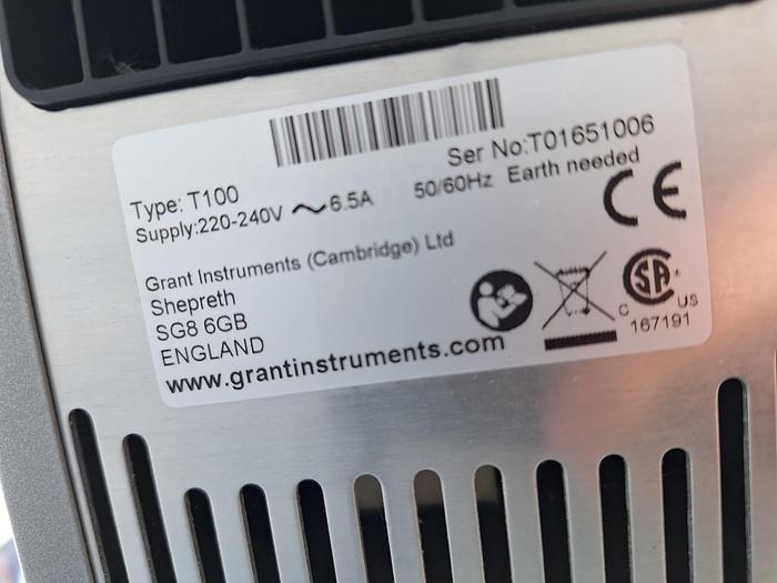 Used Grant Instruments T100 Heated Circulating Bath