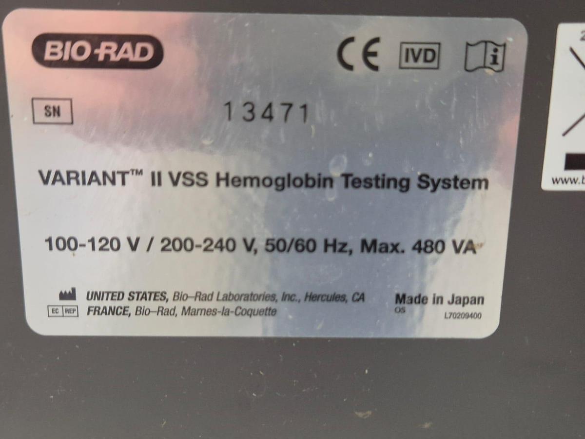 Used Biorad Variant 11 Hemoglobin testing system