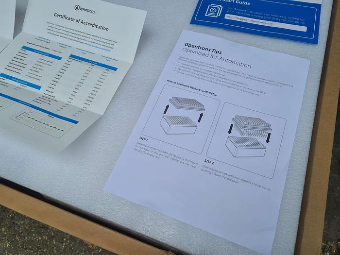 Used Unused Opentrons OT-2 with HEPA module Liquid Handling Robot in original packaging