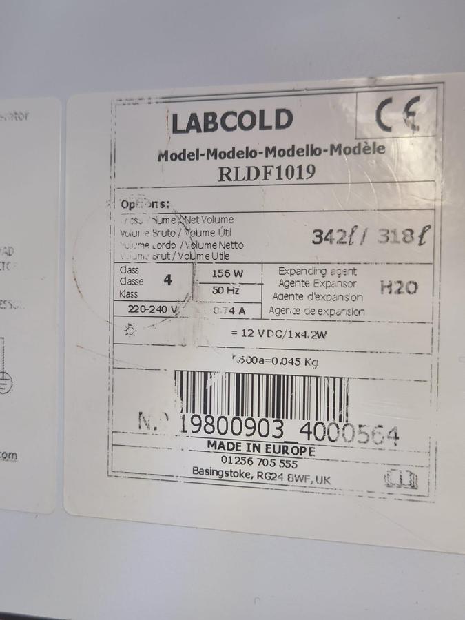 Used Labcold RLDF1019 Refrigerator