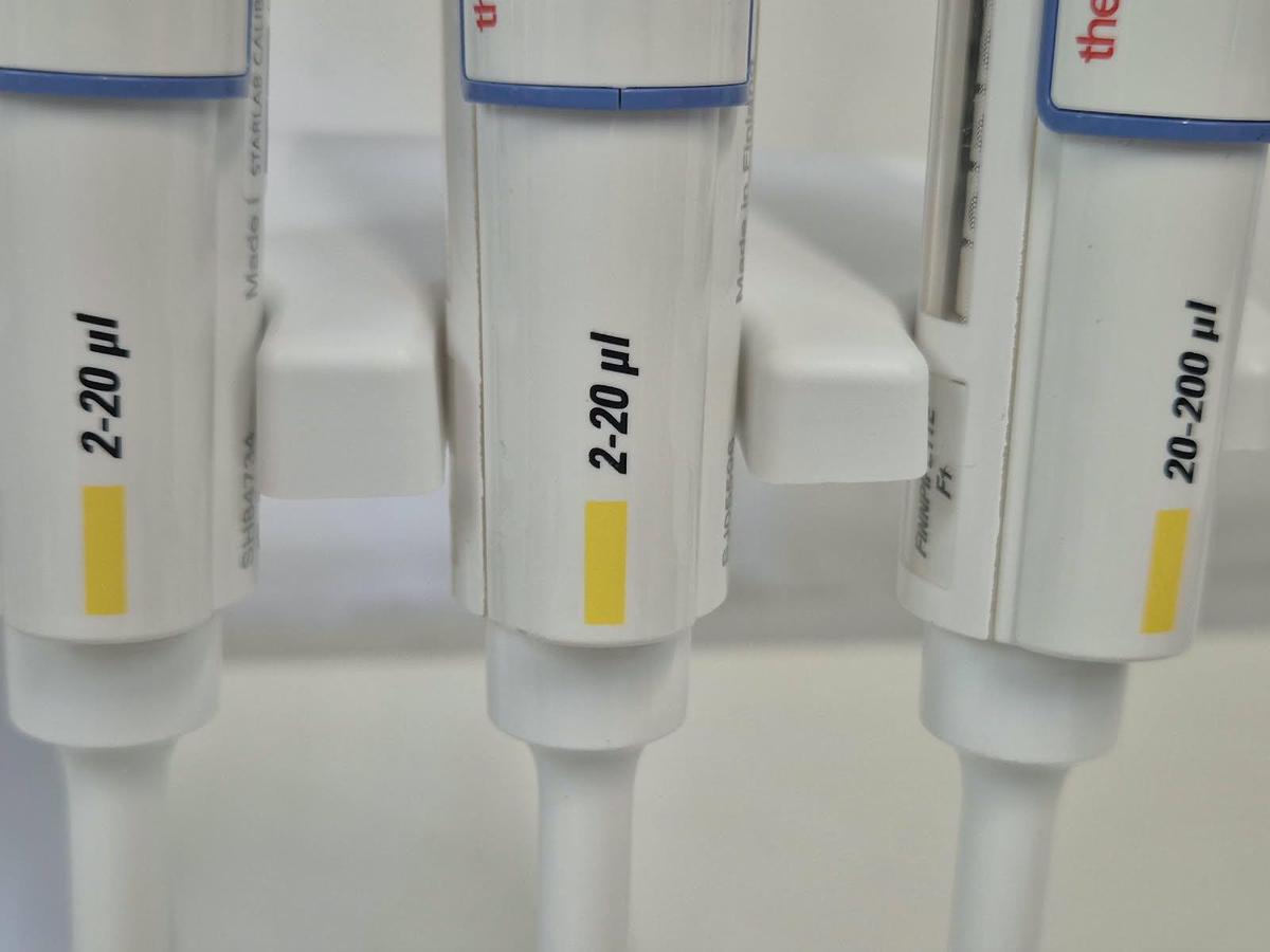 Used Finnpipette F 6 position pipett stand