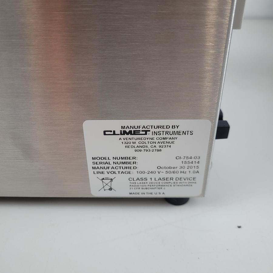 Used Climet CI-754-03 Portable Airborne Particle Counter