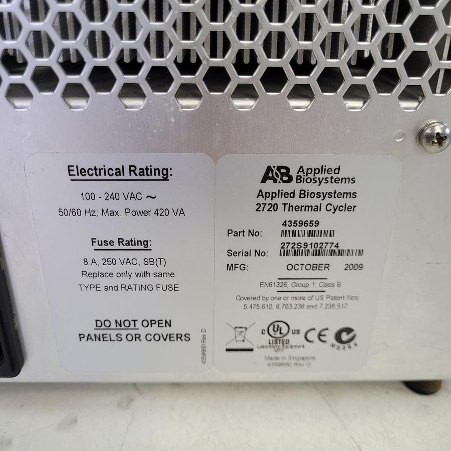 Used 2009 Applied Biosystems 2720 Thermal Cycler