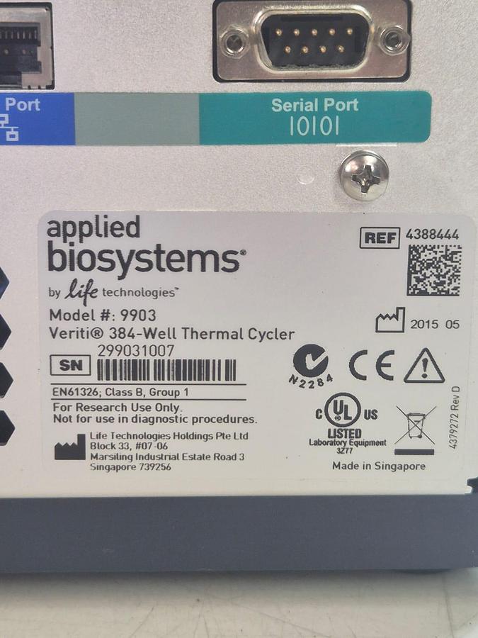 Used Applied Biosystems Verity 96-Well Thermal Cycler