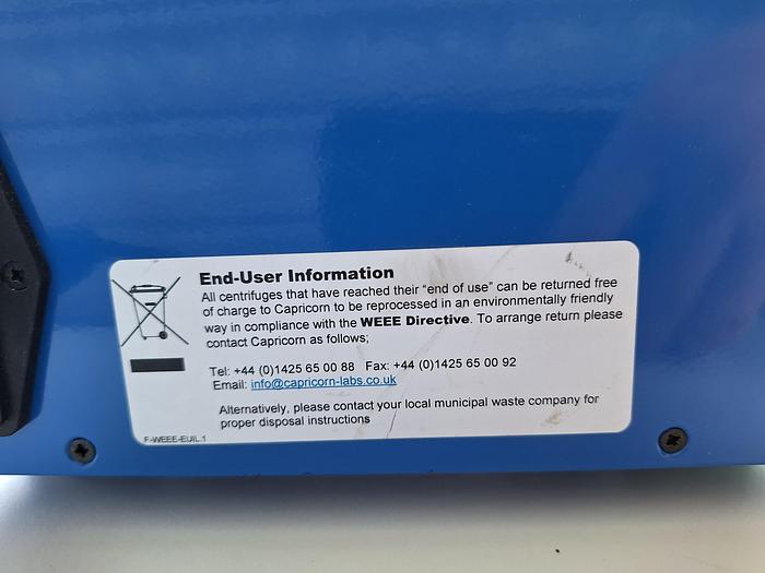 Used Capricorn CEP2000 Centrifuge