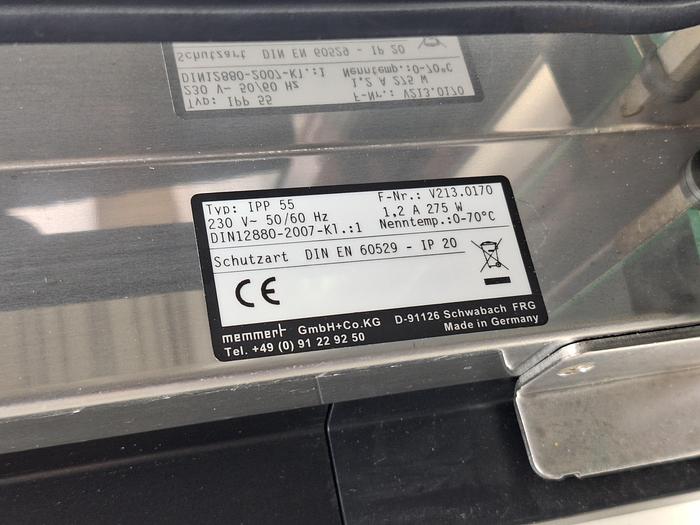 Used Memmert IPP55 Cooled Incubator