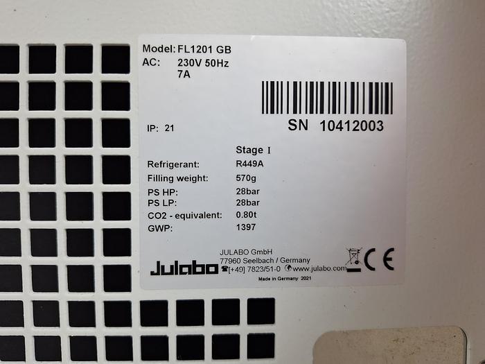 Used Julabo FL1201 Recirculating Cooler