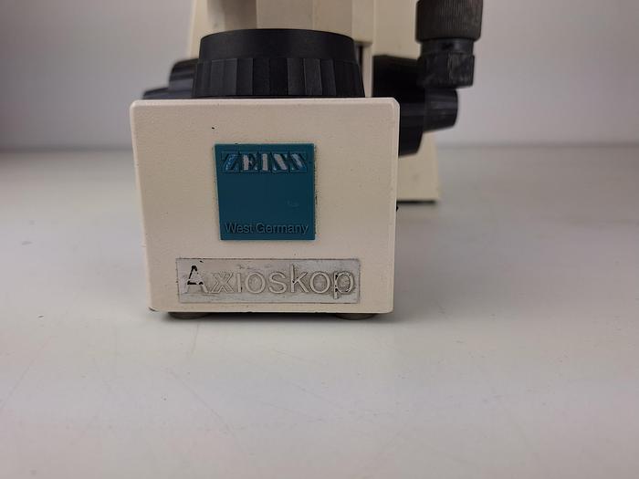 Used Zeiss Axioskop EL-Einsatz 5 Objectives Microscope