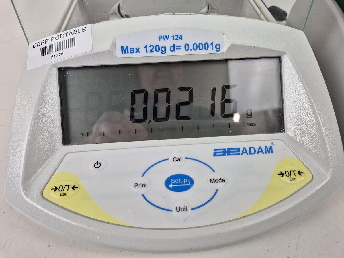 Used Adam Solent PW124 Analytical Balance + ATP Printer