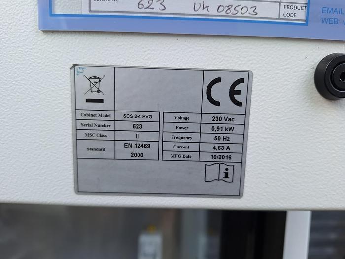 Used ENVAIR Safe Comfort Plus Safety Cabinet