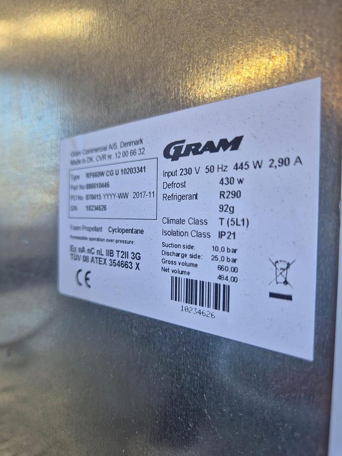 Used Gram R290 Fridge