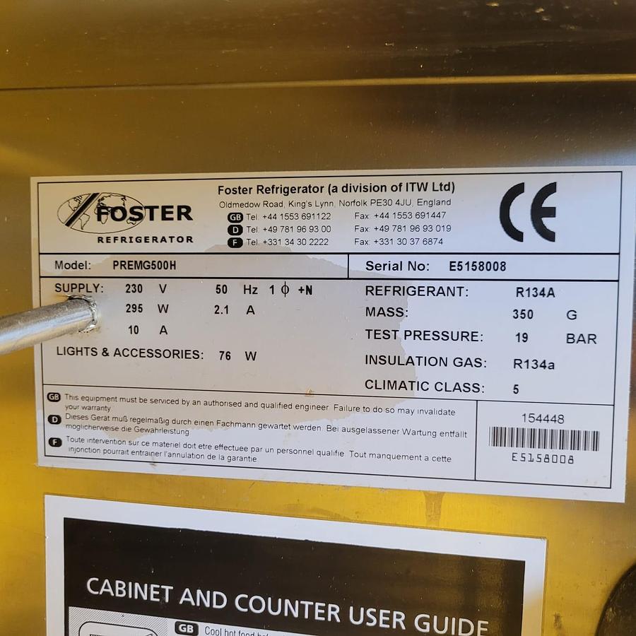 Used Foster R134A Refrigerator