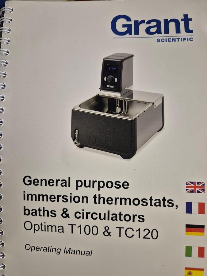 Used Grant T100 12L Heating Circulating Bath