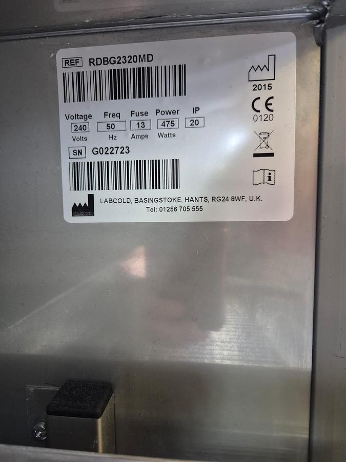 Used Labcold RDBG2320MD Upright Bloodbank Refrigerator