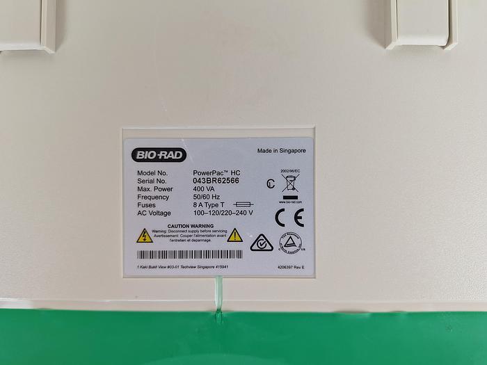 Used Bio-Rad PowerPac HC High-Current Power Supply