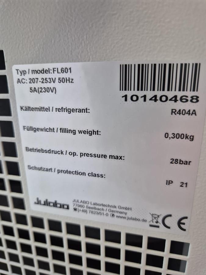 Used Julaba FL601 Recirculating Chiller