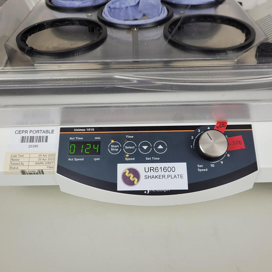 Used Heidolph Unimax 1010 Shaker with Inkubator 100