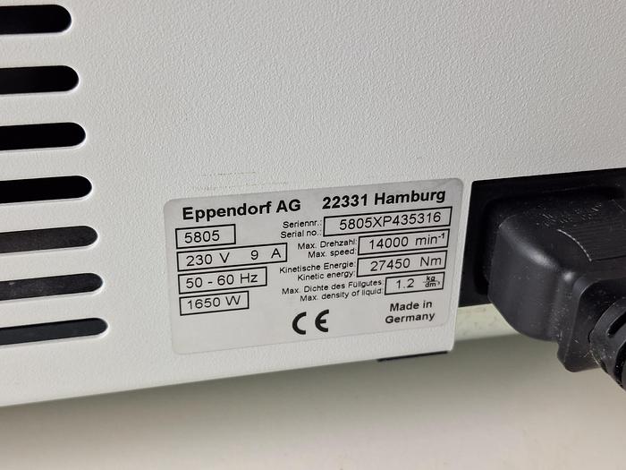 Used Eppendorf 5804 R Centrifuge