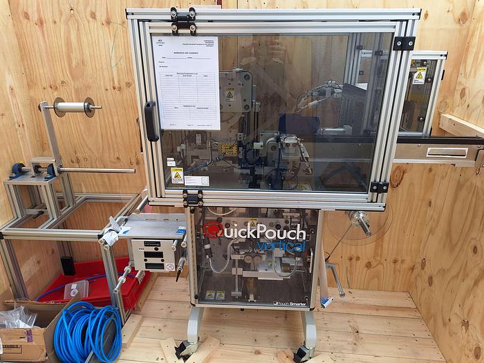 Used Quickpouch Automated Form-Fill Seal Packaging Machine with Videojet Dataflex Printer for Quickpouch Auto loader