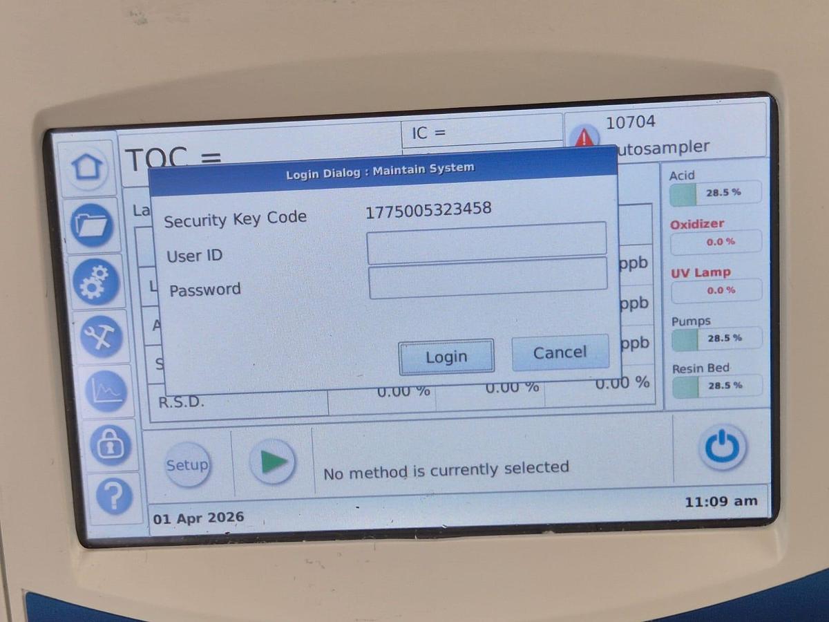 Used Sievers M9 TOC Analyser + Autosampler