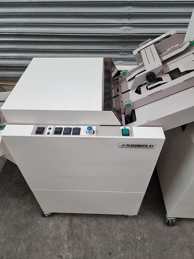 Used plockmatic 310+ 10 station Collator with 61 bookletmaker 