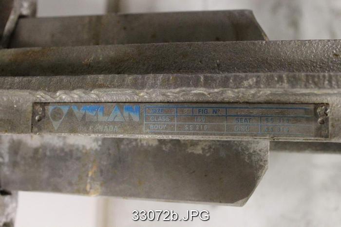 Used Velan 3" Hand Operated Knife Gate Valve #33072
