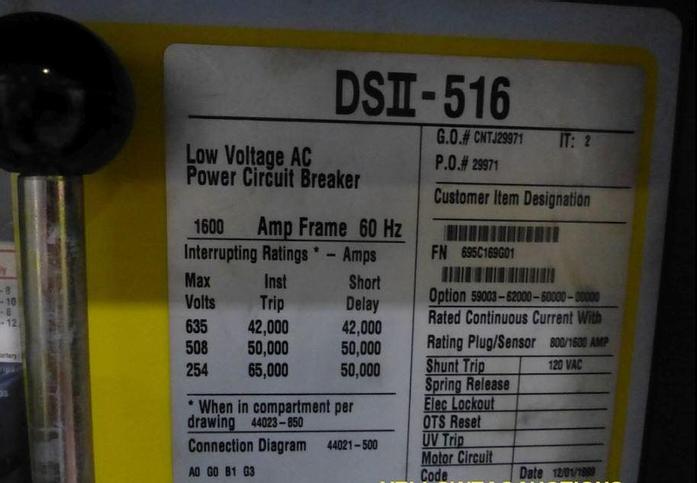 Used SQUARE D POWER ZONE 111 SWITCHGEAR