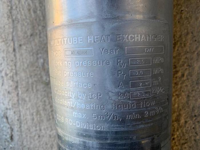 Used Rustfri rørveksler DDS filtration