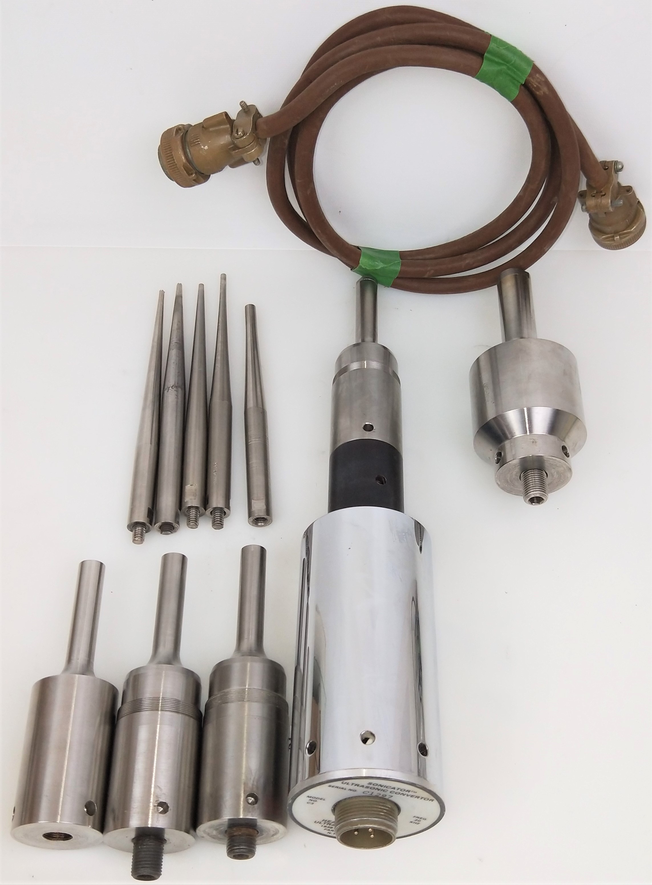 Used Heat-Systems Ultrasonics C3 Ultrasonic Convertor Probe with Assorted Tips
