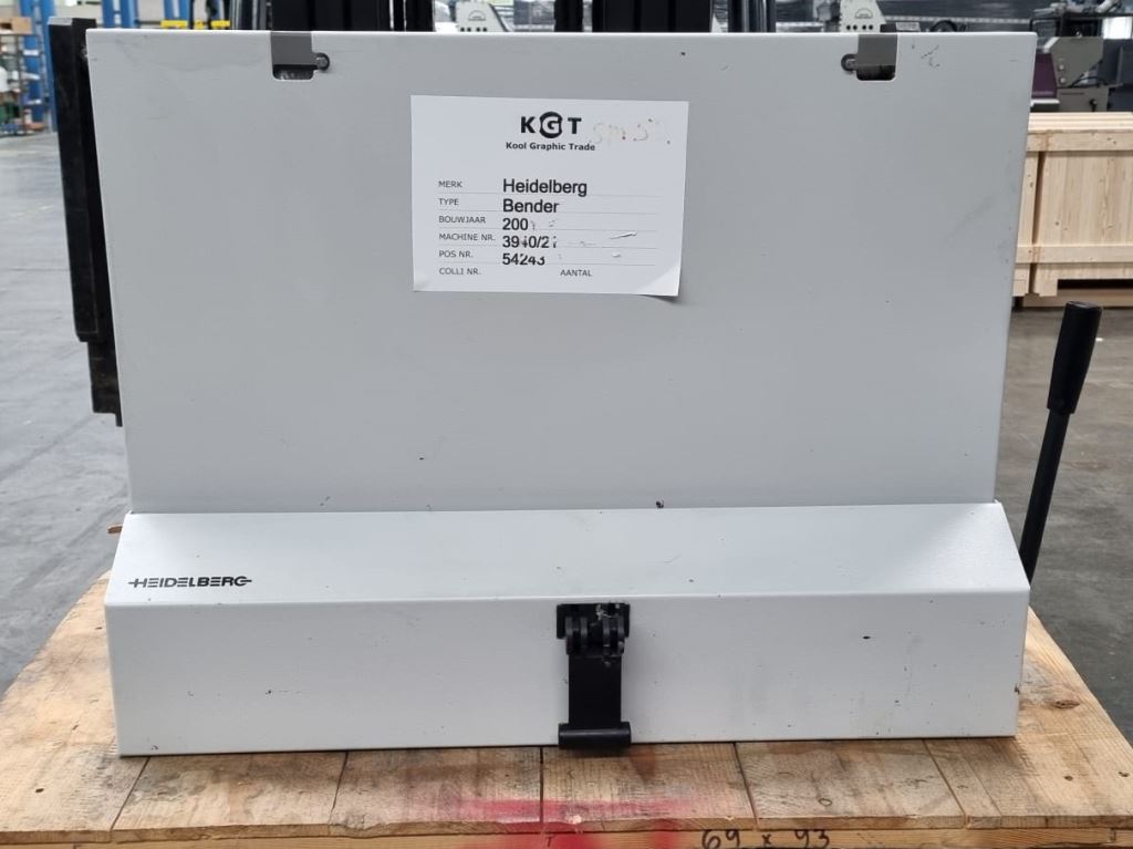 Used Heidelberg plate bender (2001)