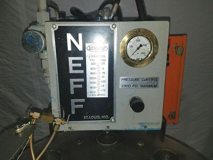 Used Neff 2 Ton Press with Rotary Table Rapid Assembly Stamping Pressing