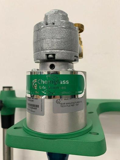 Used Chemglass 20 Liter Glass Reactor w/ Overhead Stirrer & Digital Temp Monitor