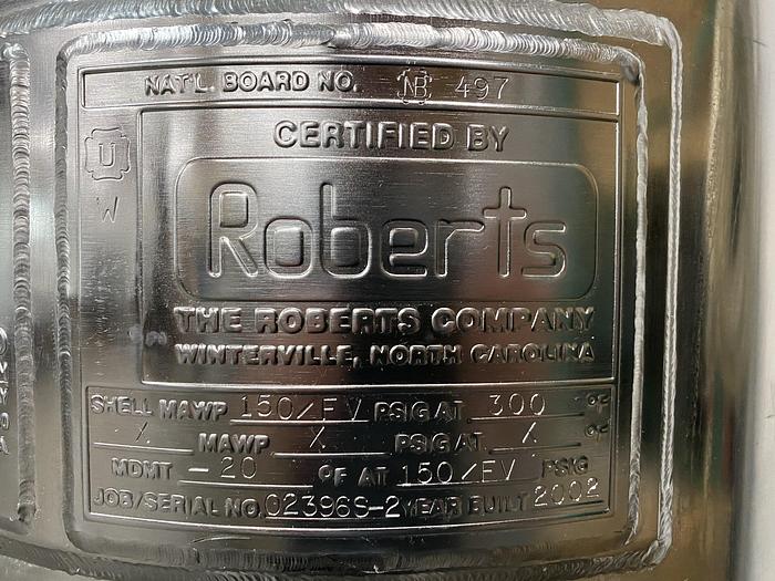 Used CUNO 16ZPB 16" Stainless Steel Cartridge Filter Housing 150 PSI @ 300 °F