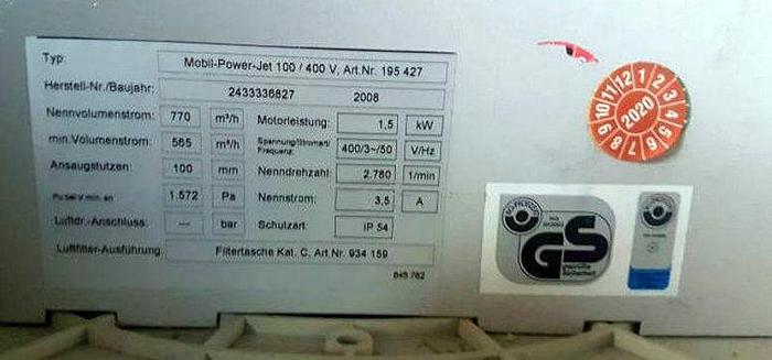 Used Schleicher Intimus 15.80 CC , shredder Mobil-Power Jet 100 , TESTED