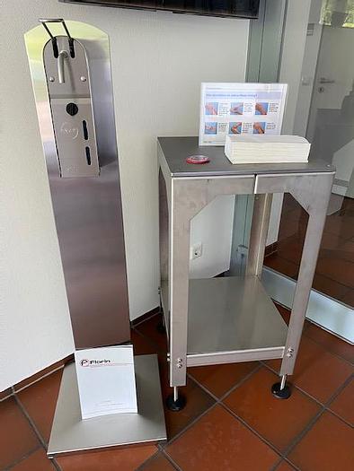 Mobiler Aufsteller für Desinfektionsmittel, NEU!