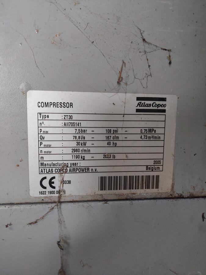 Used Atlas Copco ZT30