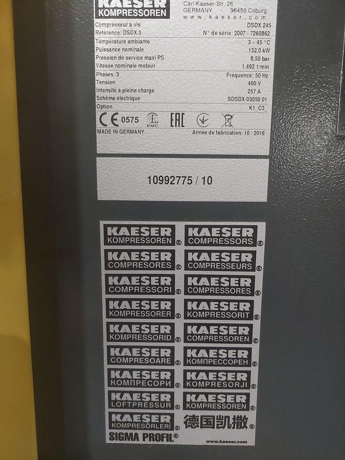 Used Kaeser DSDX245
