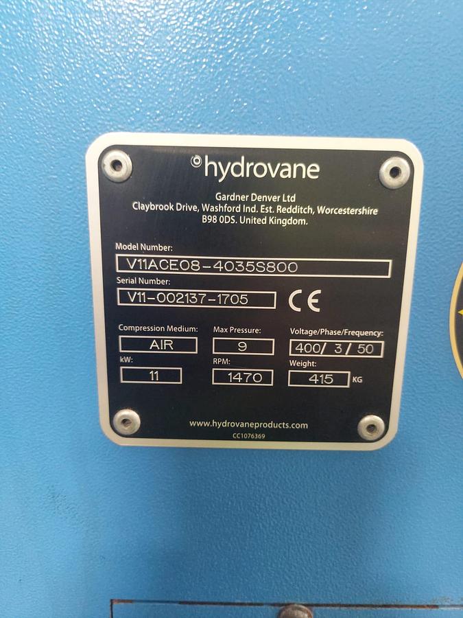 Used Hydrovane V11ACE08-4035S800