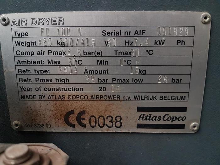 Used 2004 ATLAS COPCO FD700 W