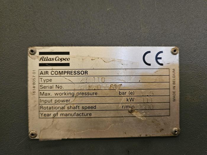 Used 1999 ATLAS COPCO ZT110